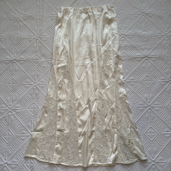 Free People White Lace Midi Skirt - Picture 4 of 8